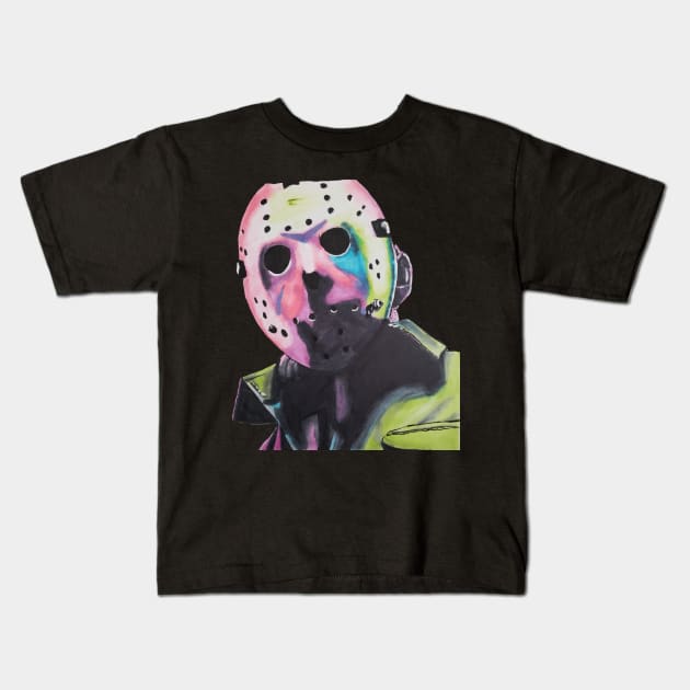 Colorful Jason Kids T-Shirt by Kozna_art